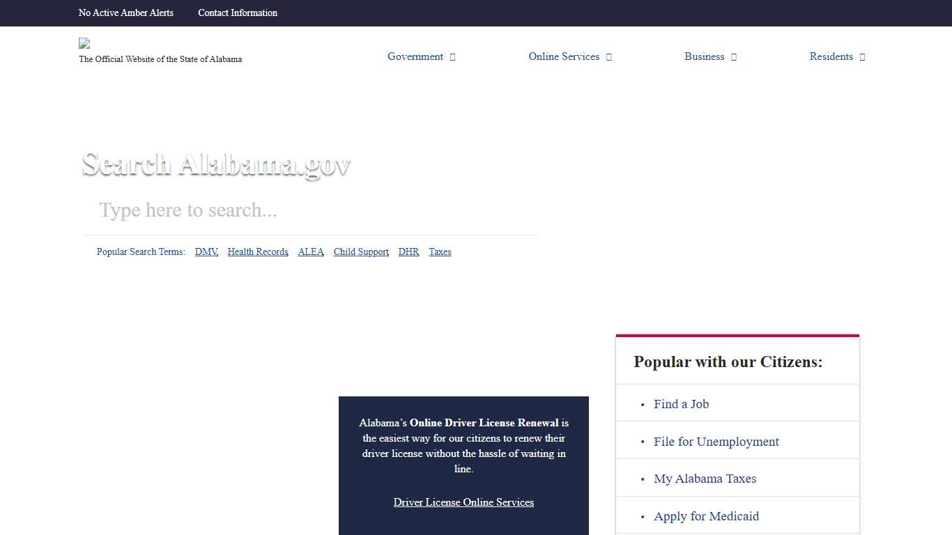 Alabama.gov The Official Website of the State of Alabama